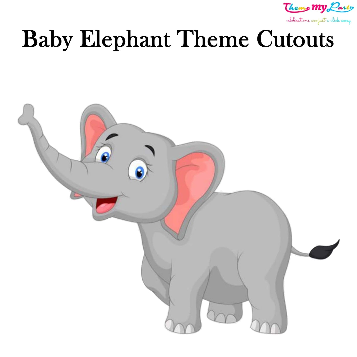 Baby Elephant Theme Birthday Party Cutout