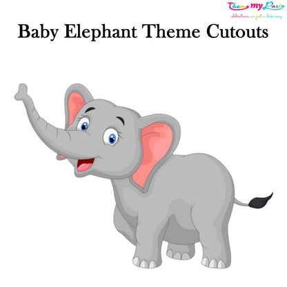 Baby Elephant Theme Birthday Party Cutout