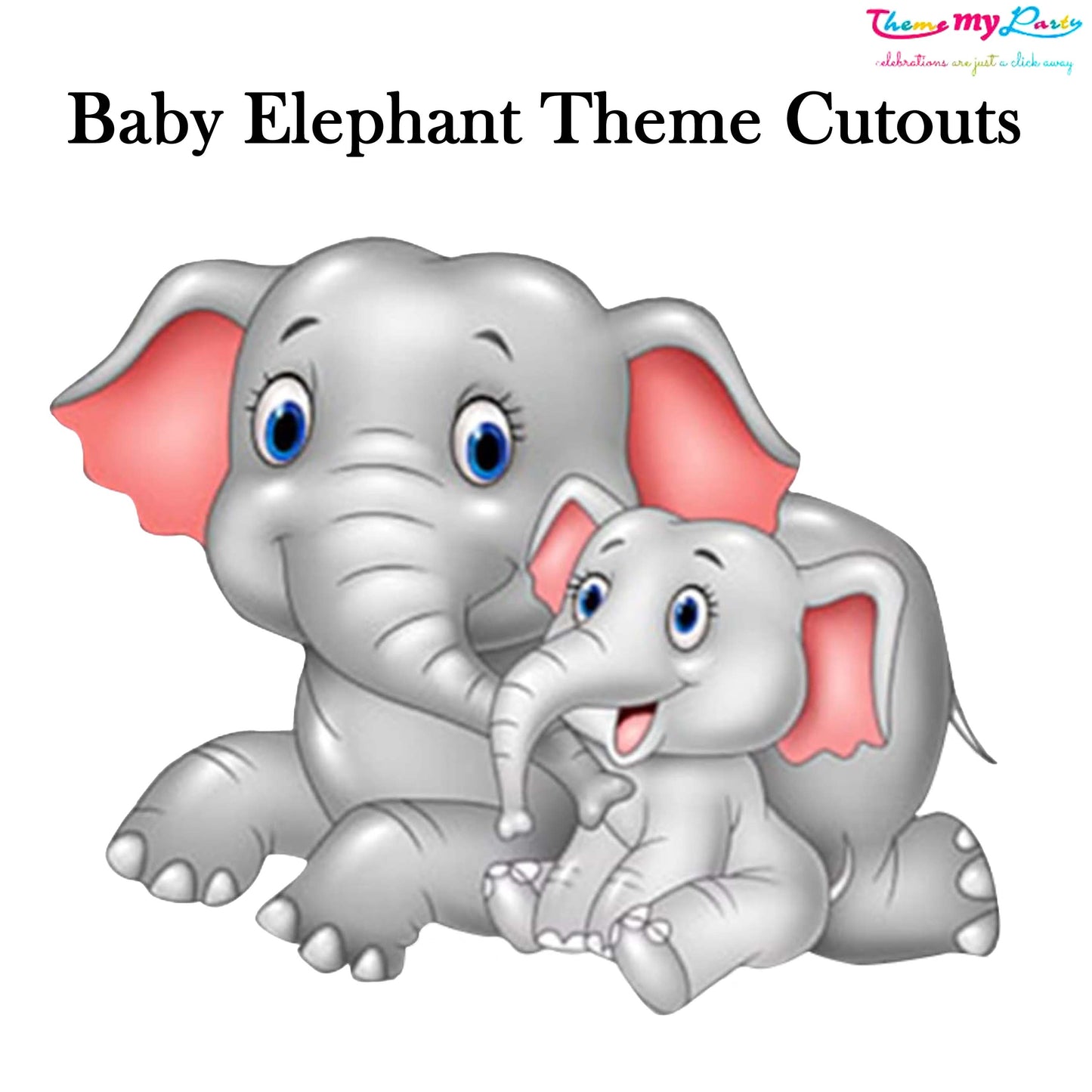 Baby Elephant Theme Birthday Party Cutout