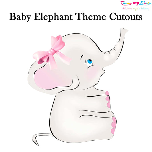 Baby Elephant Theme Birthday Party Cutout
