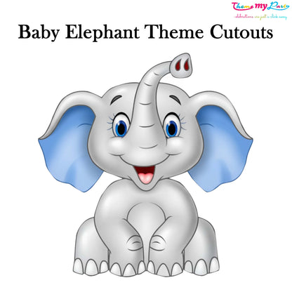 Baby Elephant Theme Birthday Party Cutout