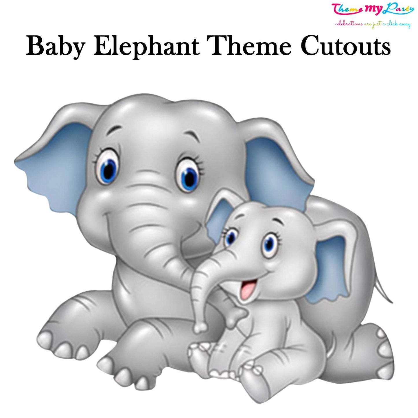 Baby Elephant Theme Birthday Party Cutout