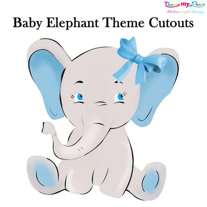 Baby Elephant Theme Birthday Party Cutout