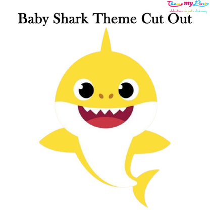 Baby Shark Theme Birthday Party Cutout