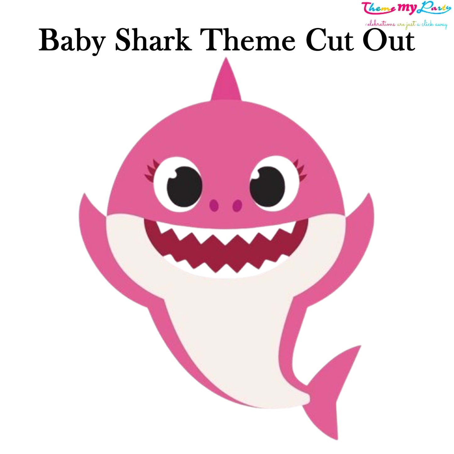 Baby Shark Theme Birthday Party Cutout