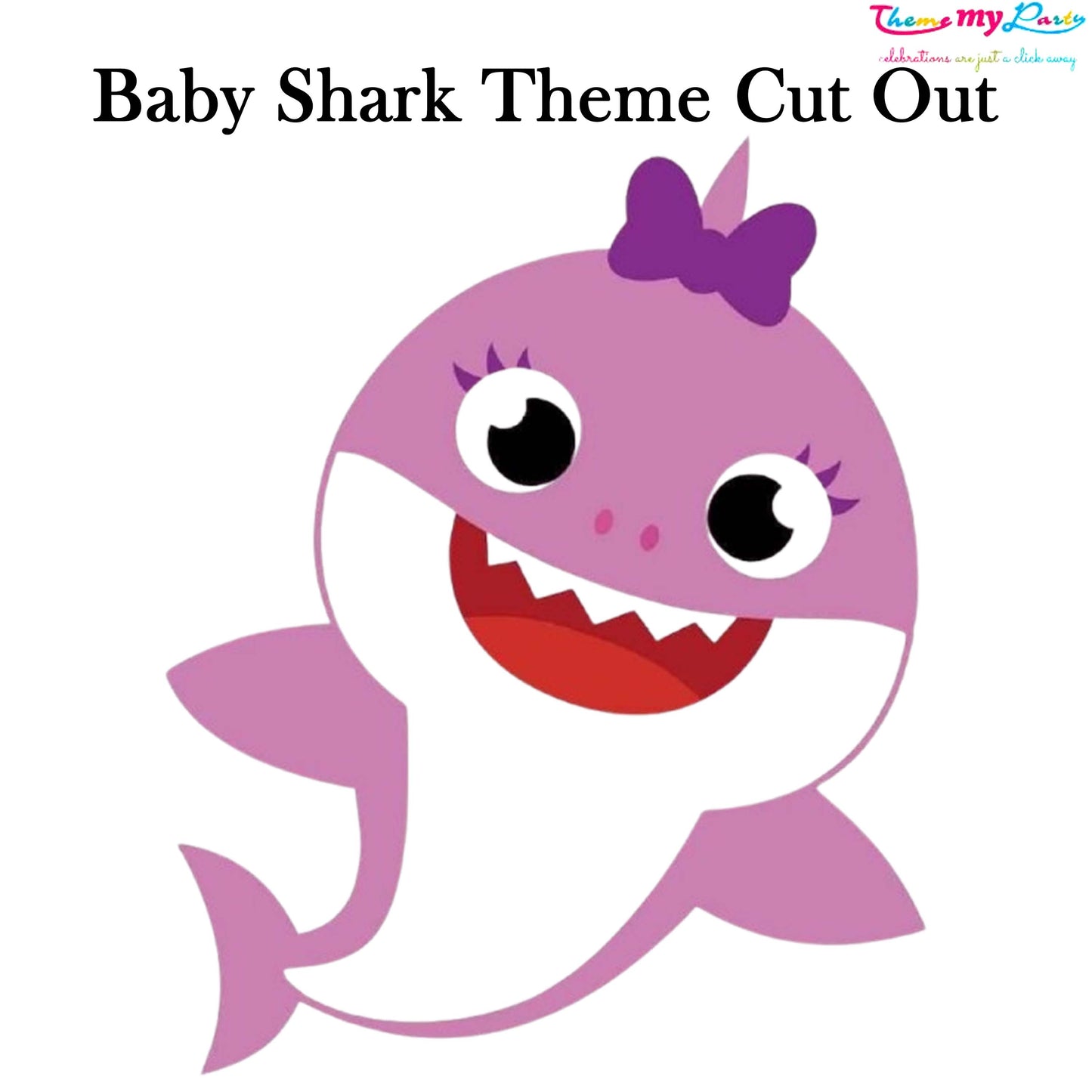 Baby Shark Theme Birthday Party Cutout