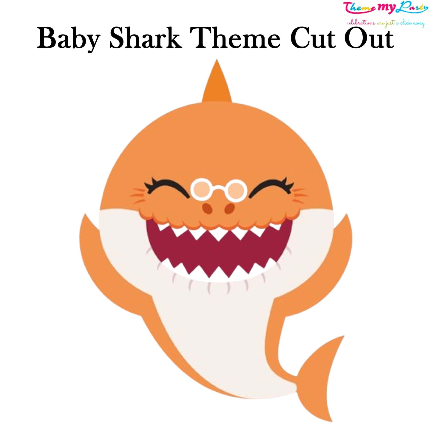 Baby Shark Theme Birthday Party Cutout