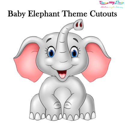 Baby Elephant Theme Birthday Party Cutout