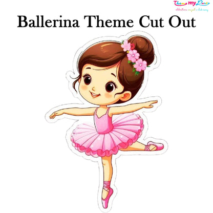 Ballerina Theme Birthday Party Cutout