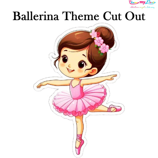 Ballerina Theme Birthday Party Cutout