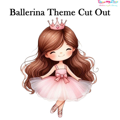Ballerina Theme Birthday Party Cutout