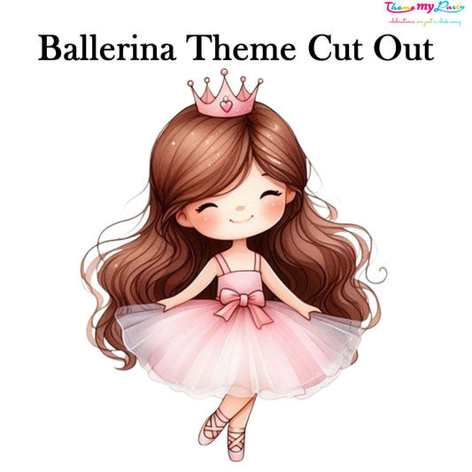 Ballerina Theme Birthday Party Cutout
