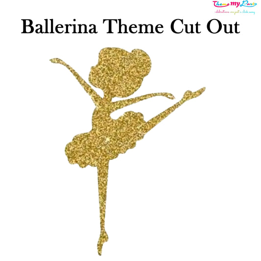 Ballerina Theme Birthday Party Cutout