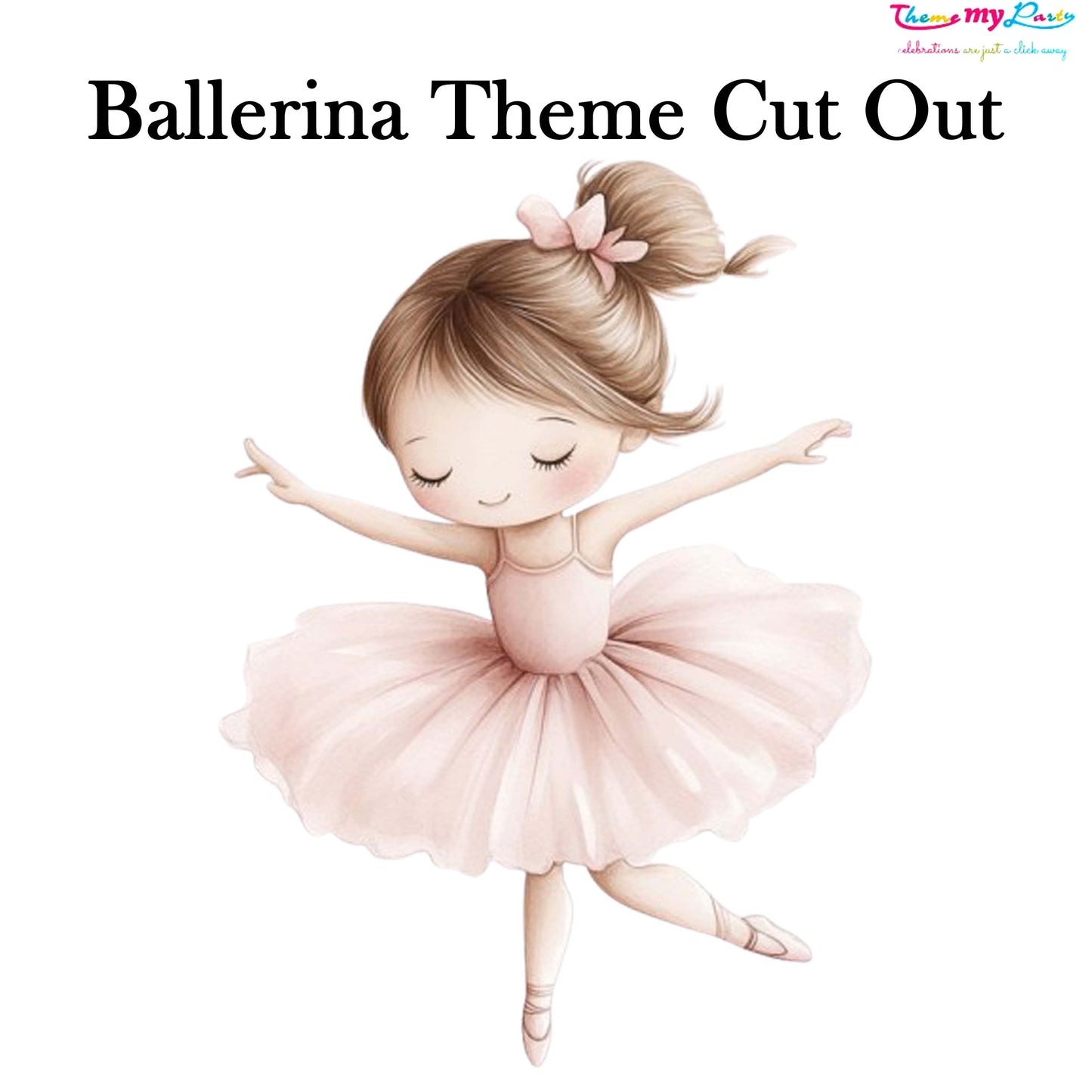 Ballerina Theme Birthday Party Cutout