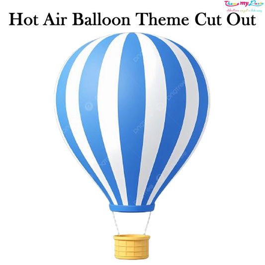 Hot Air Theme Birthday Party Cutout