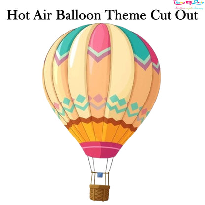 Hot Air Theme Birthday Party Cutout