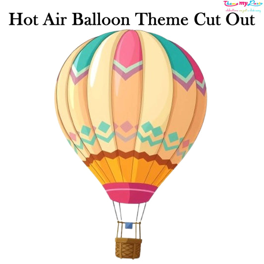 Hot Air Theme Birthday Party Cutout