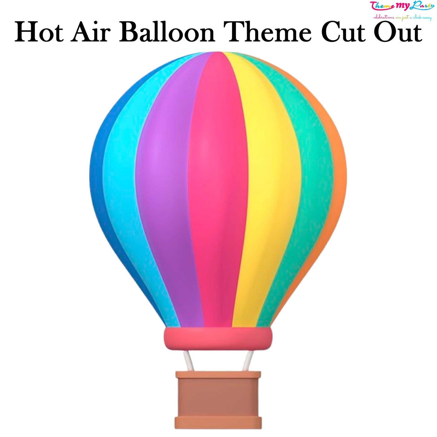 Hot Air Theme Birthday Party Cutout