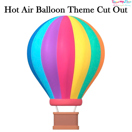Hot Air Theme Birthday Party Cutout