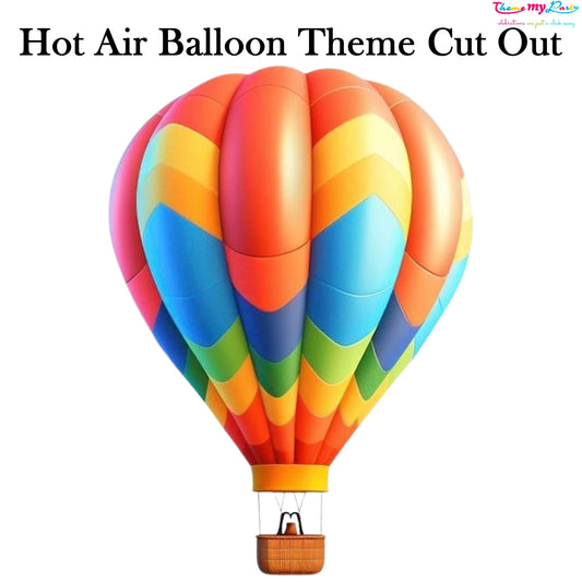 Hot Air Theme Birthday Party Cutout