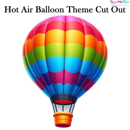 Hot Air Theme Birthday Party Cutout