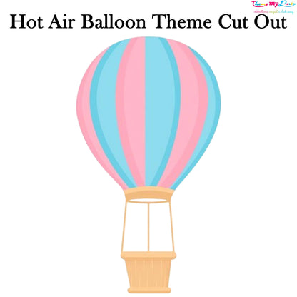 Hot Air Theme Birthday Party Cutout