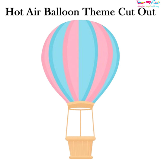 Hot Air Theme Birthday Party Cutout