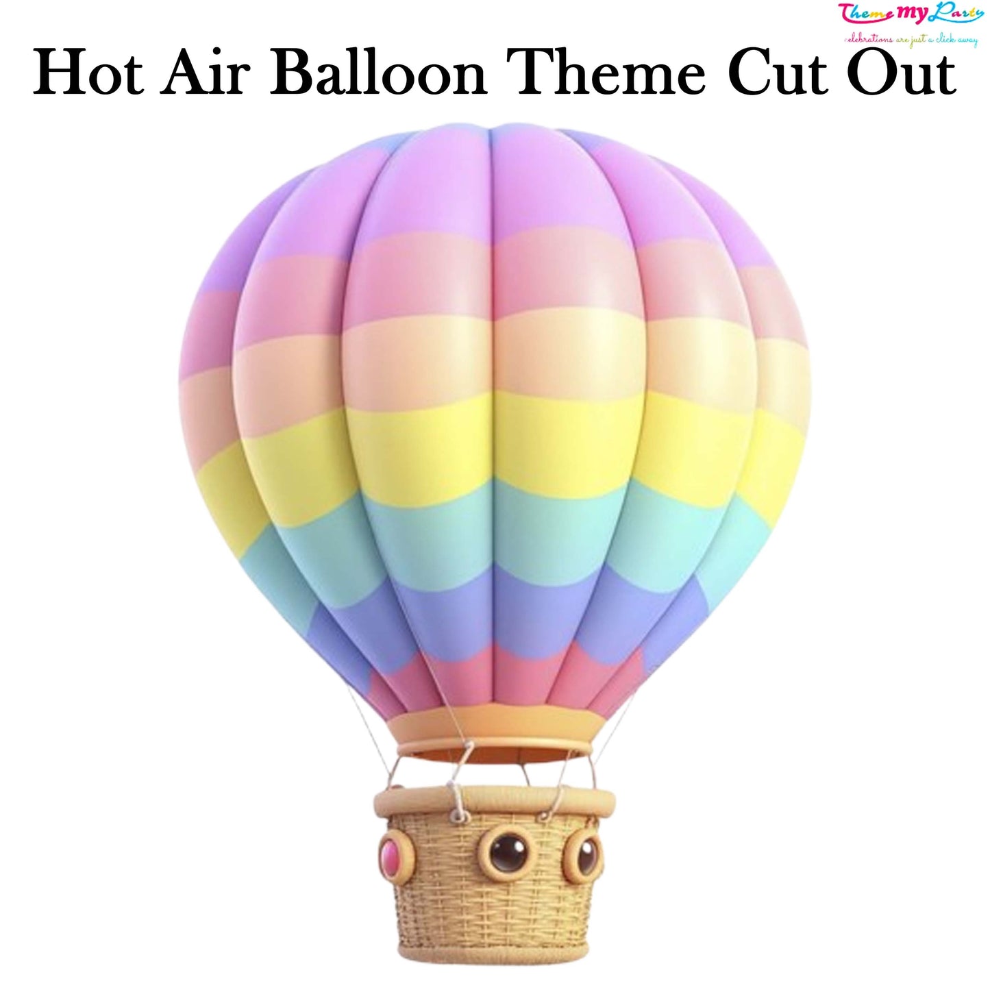 Hot Air Theme Birthday Party Cutout