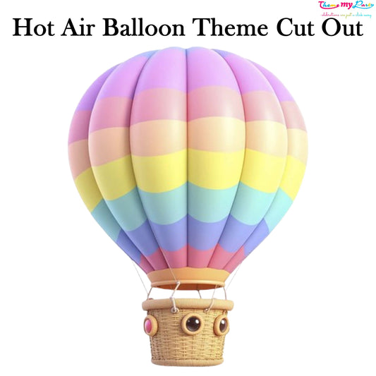 Hot Air Theme Birthday Party Cutout