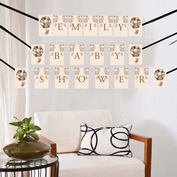 We Can Bearly Wait Baby Shower Party Banner for Decoration