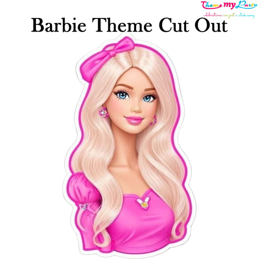Barbie Theme Birthday Party Cutout