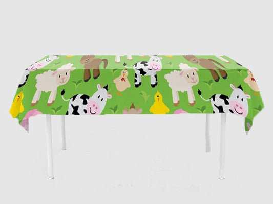 Farm Fresh Theme Birthday Cake Table Cover