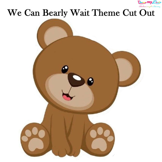 We Can Bearly Wait Baby Shower Party Cutout