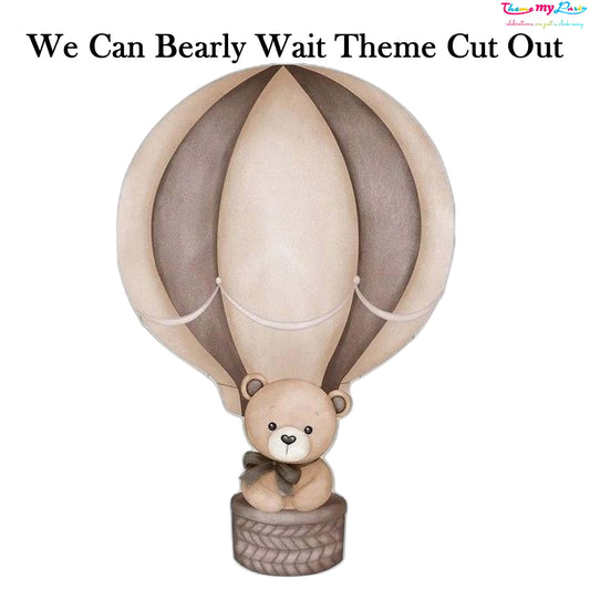 We Can Bearly Wait Baby Shower Party Cutout