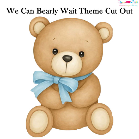 We Can Bearly Wait Baby Shower Party Cutout