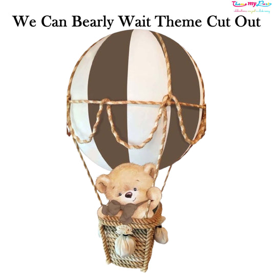 We Can Bearly Wait Baby Shower Party Cutout