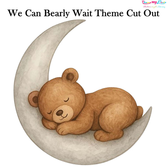 We Can Bearly Wait Baby Shower Party Cutout