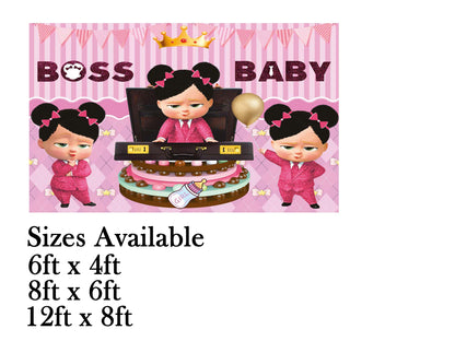 Boss Baby Theme Birthday Cake Table Cover