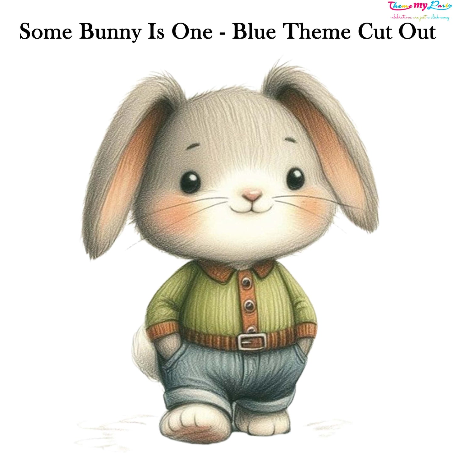 Some Bunny Is One Theme Birthday Party Cutout