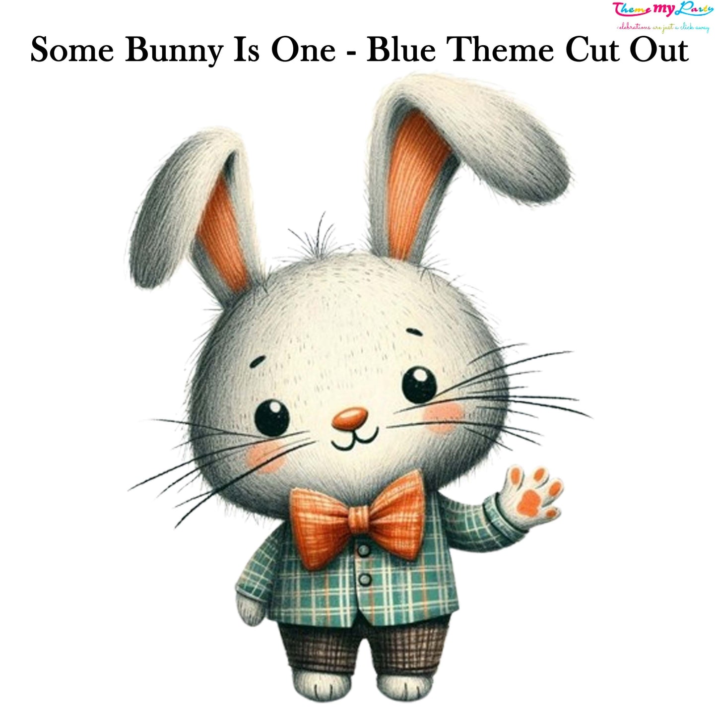 Some Bunny Is One Theme Birthday Party Cutout
