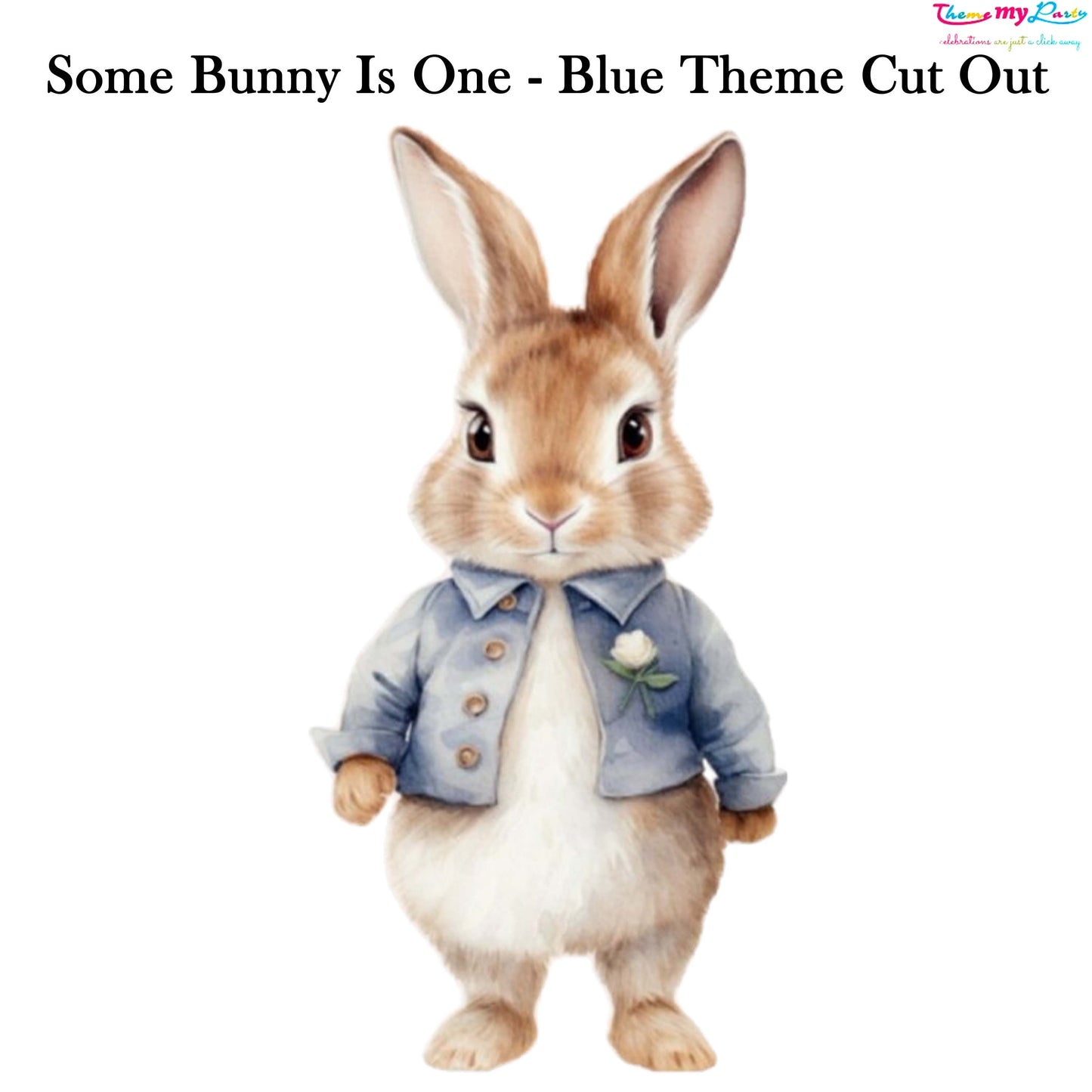 Some Bunny Is One Theme Birthday Party Cutout