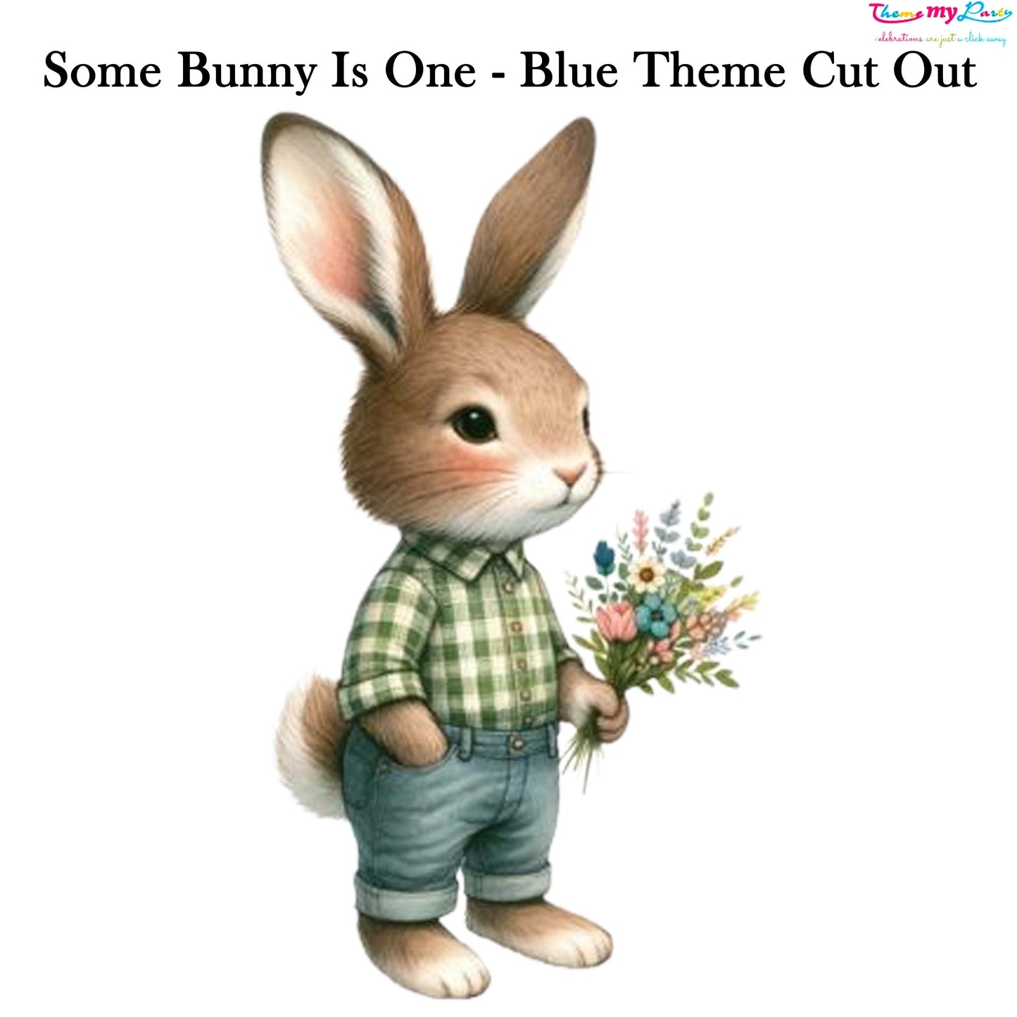 Some Bunny Is One Theme Birthday Party Cutout