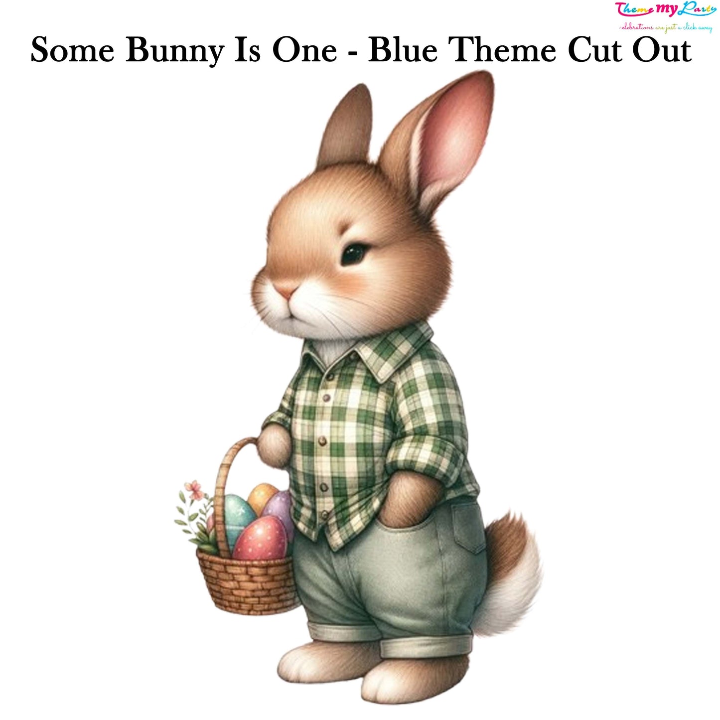 Some Bunny Is One Theme Birthday Party Cutout
