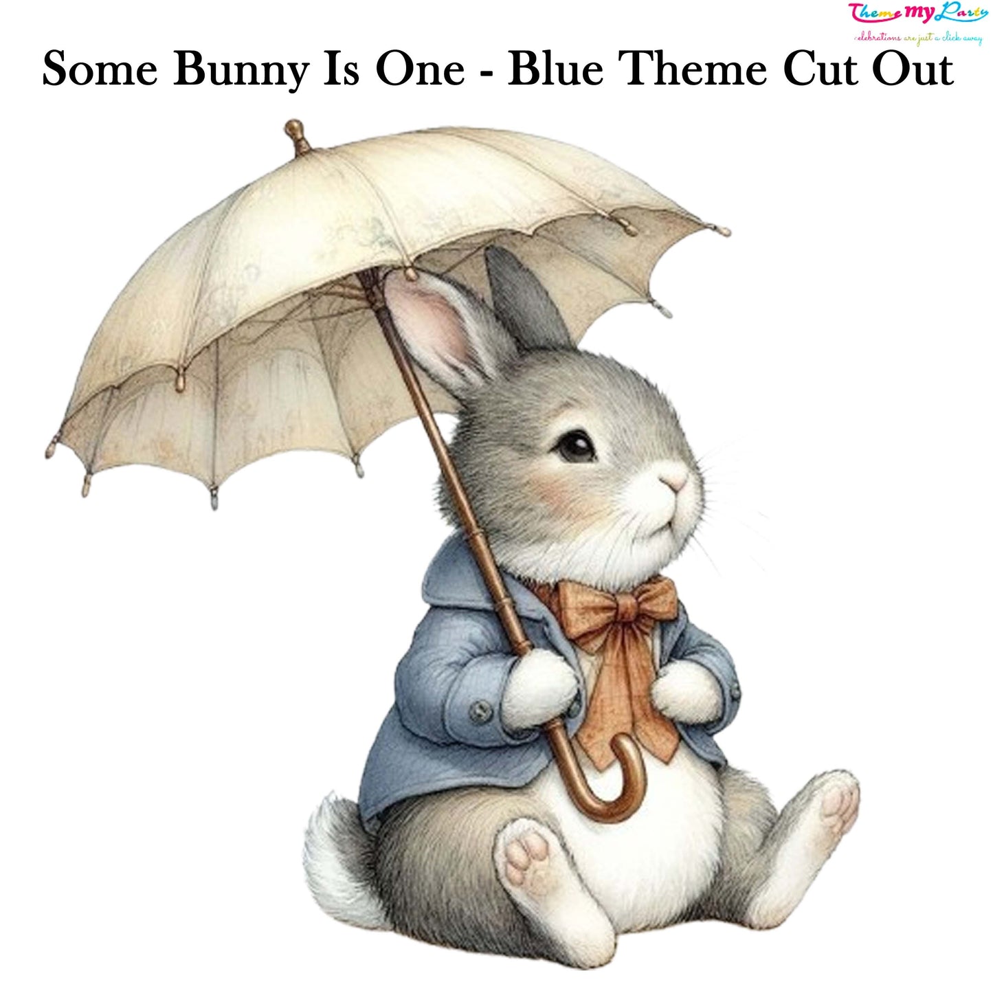 Some Bunny Is One Theme Birthday Party Cutout