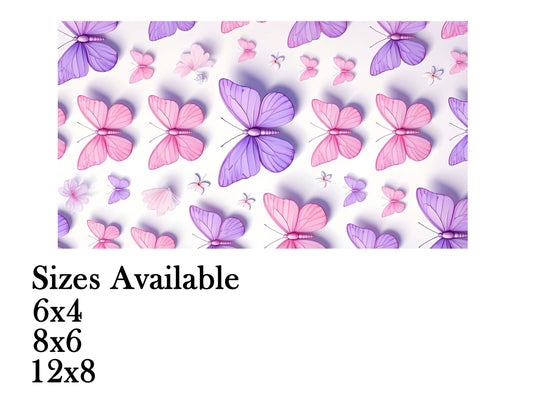 Butterfly & Fairies Theme Birthday Cake Table Cover
