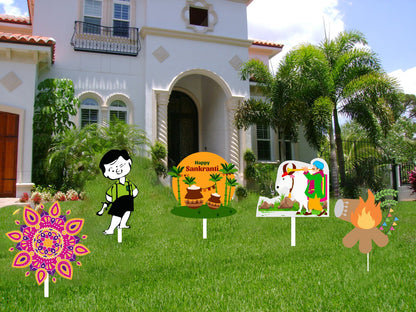 Makar Sankranti Party Cutout Pack For Decoration