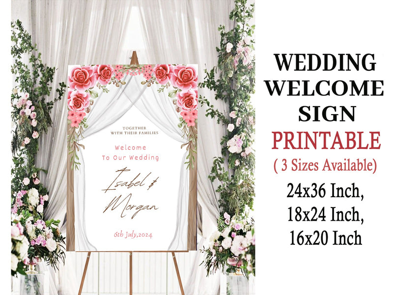 Wedding Ceremony Theme Party Welcome Board