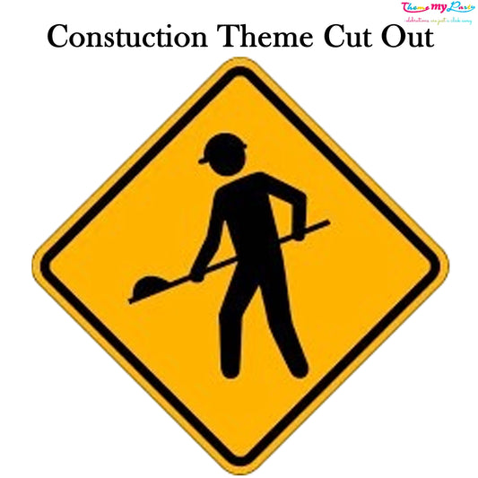 Construction Theme Birthday Party Cutout