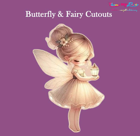 Butterflies & Fairies Theme Birthday Party Cutout