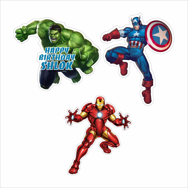 Avenger Theme Birthday Party Cutouts